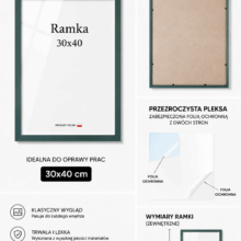 Ramka DAISY 30x40 ZIELONA Ramka DAISY 30x40 ZIELONA