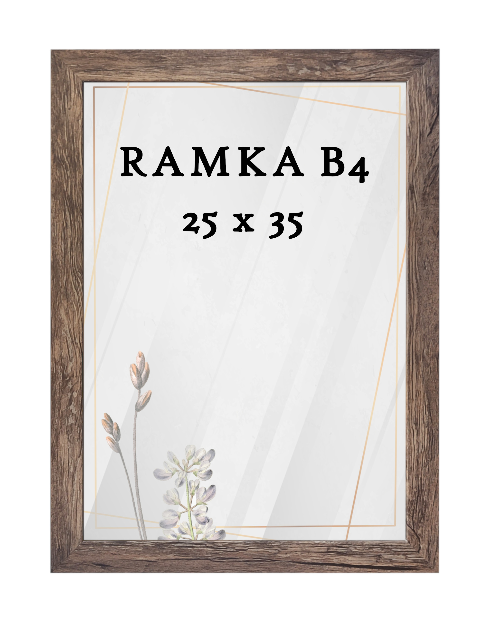 Ramka DAISY 25x35 (B4) BRĄZ Ramka DAISY 25x35 (B4) BRĄZ