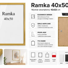 Ramka DAISY 40x50 ZŁOTA Ramka DAISY 40x50 ZŁOTA
