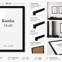 Ramka DAISY 35x45 CZARNA Ramka DAISY 35x45 CZARNA