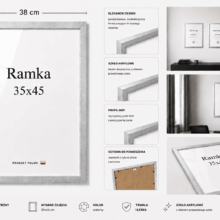 Ramka DAISY 35x45 SREBRNA Ramka DAISY 35x45 SREBRNA