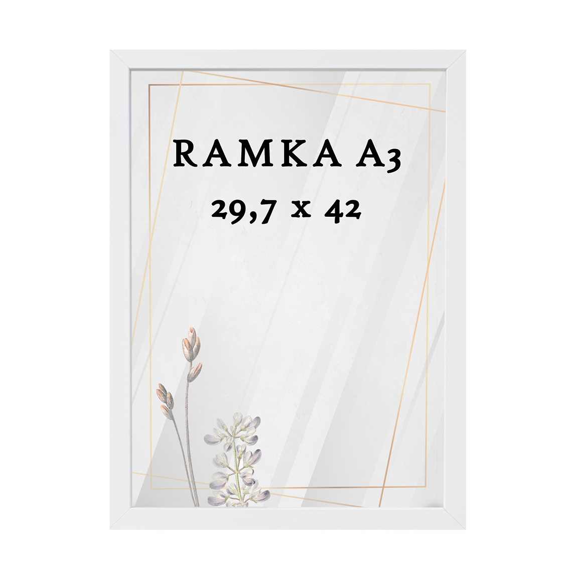Ramka DAISY 29,7x42 (A3) BIAŁA Ramka DAISY 29,7x42 (A3) BIAŁA