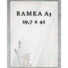Ramka DAISY 29,7x42 (A3) POPIELATA Ramka DAISY 29,7x42 (A3) POPIELATA