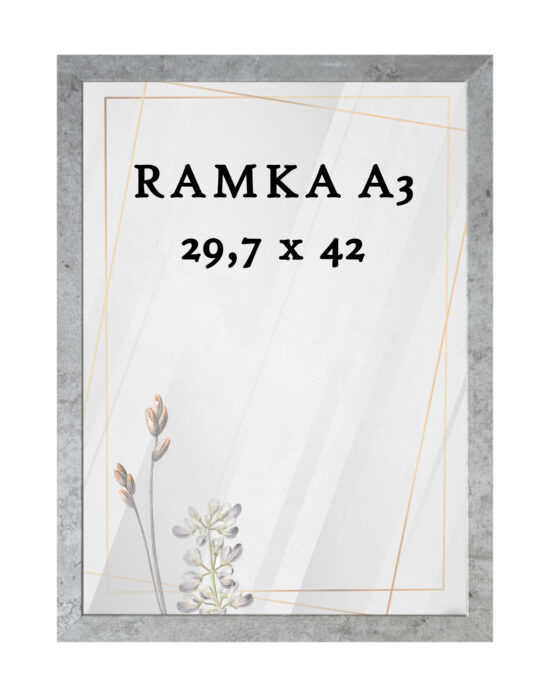 Ramka DAISY 29,7x42 (A3) POPIELATA