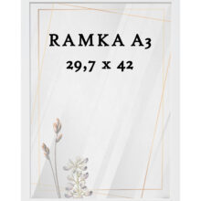 Ramka DAISY 29,7x42 (A3) BIAŁA