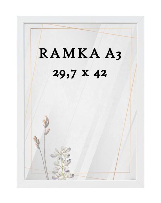 Ramka DAISY 29,7x42 (A3) BIAŁA Ramka DAISY 29,7x42 (A3) BIAŁA