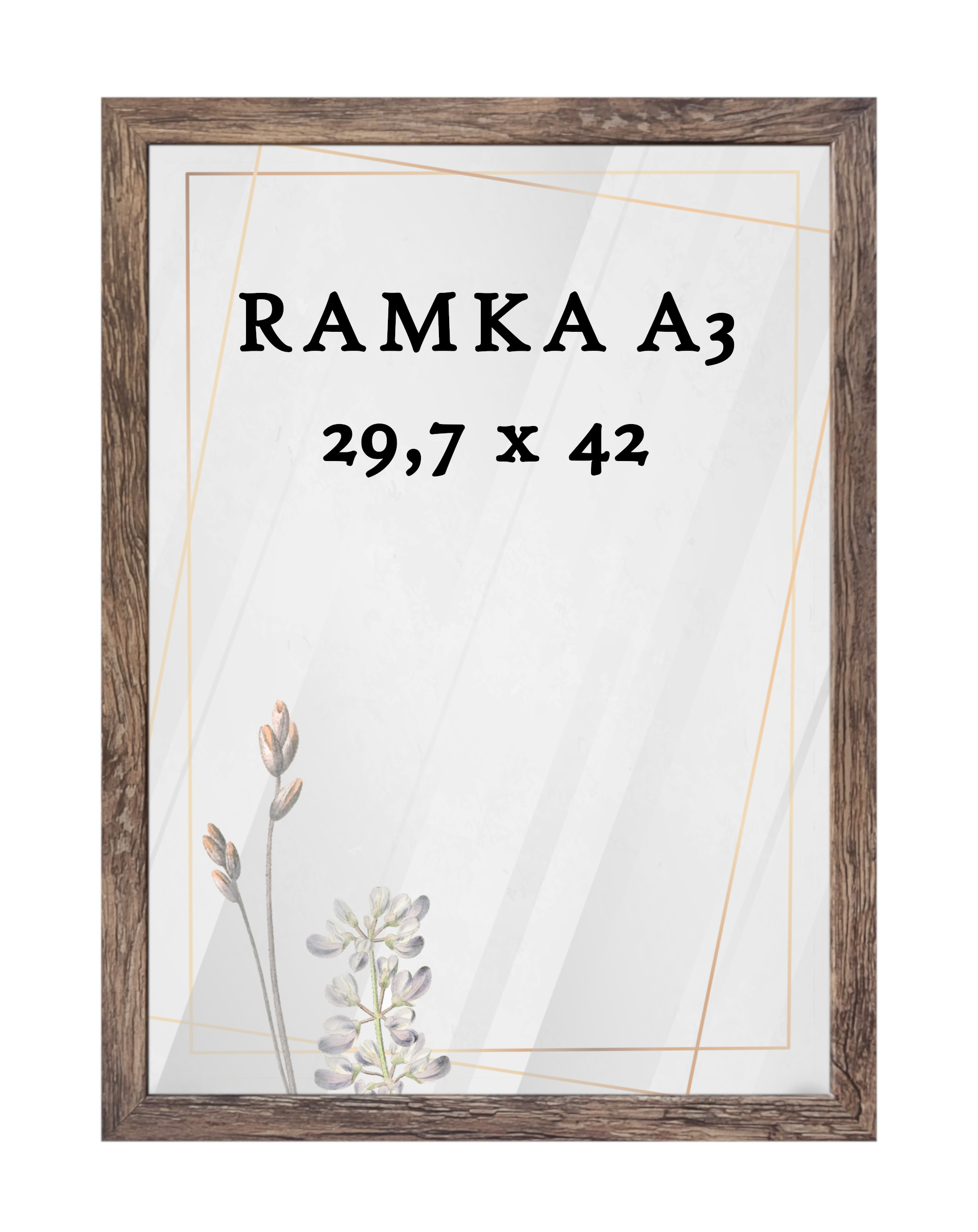 Ramka DAISY 29,7x42 (A3) BRĄZ Ramka DAISY 29,7x42 (A3) BRĄZ