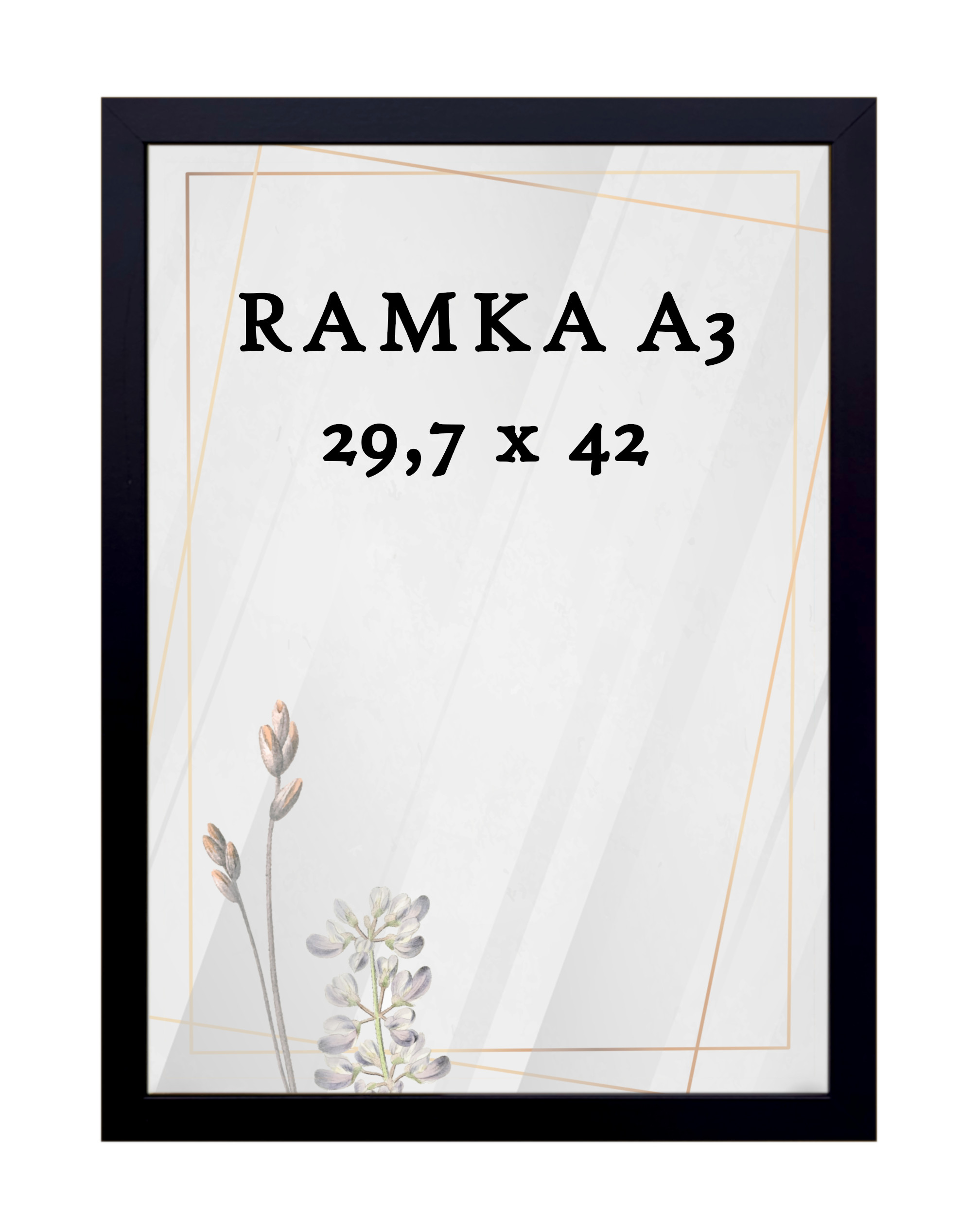 Ramka DAISY 29,7x42 (A3) CZARNA Ramka DAISY 29,7x42 (A3) CZARNA