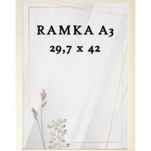 Ramka DAISY 29,7x42 (A3) KREMOWA