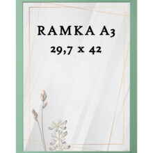 Ramka DAISY 29,7x42 (A3) MIĘTOWA Ramka DAISY 29,7x42 (A3) MIĘTOWA