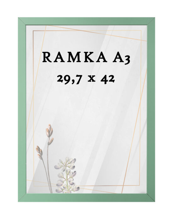 Ramka DAISY 29,7x42 (A3) MIĘTOWA