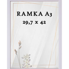 Ramka DAISY 29,7x42 (A3) RÓŻOWA Ramka DAISY 29,7x42 (A3) RÓŻOWA