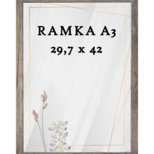 Ramka DAISY 29,7x42 (A3) SZARO-BRĄZOWA