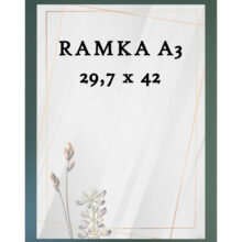 Ramka DAISY 29,7x42 (A3) ZIELONA Ramka DAISY 29,7x42 (A3) ZIELONA