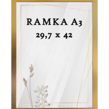 Ramka DAISY 29,7x42 (A3) ZŁOTA Ramka DAISY 29,7x42 (A3) ZŁOTA