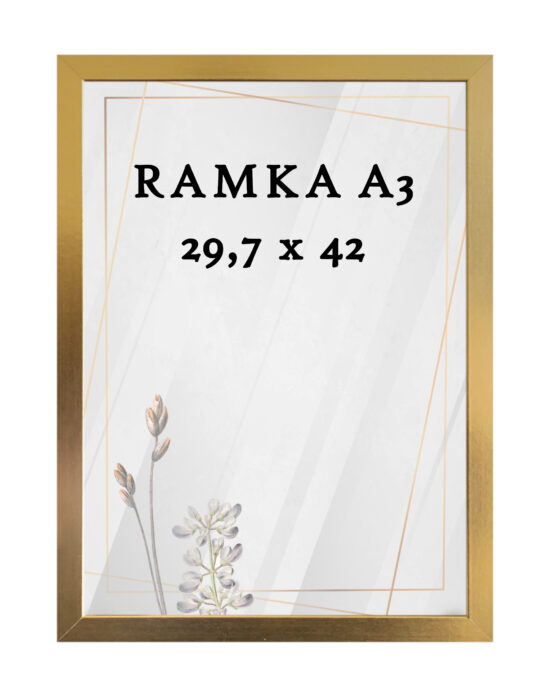 Ramka DAISY 29,7x42 (A3) ZŁOTA