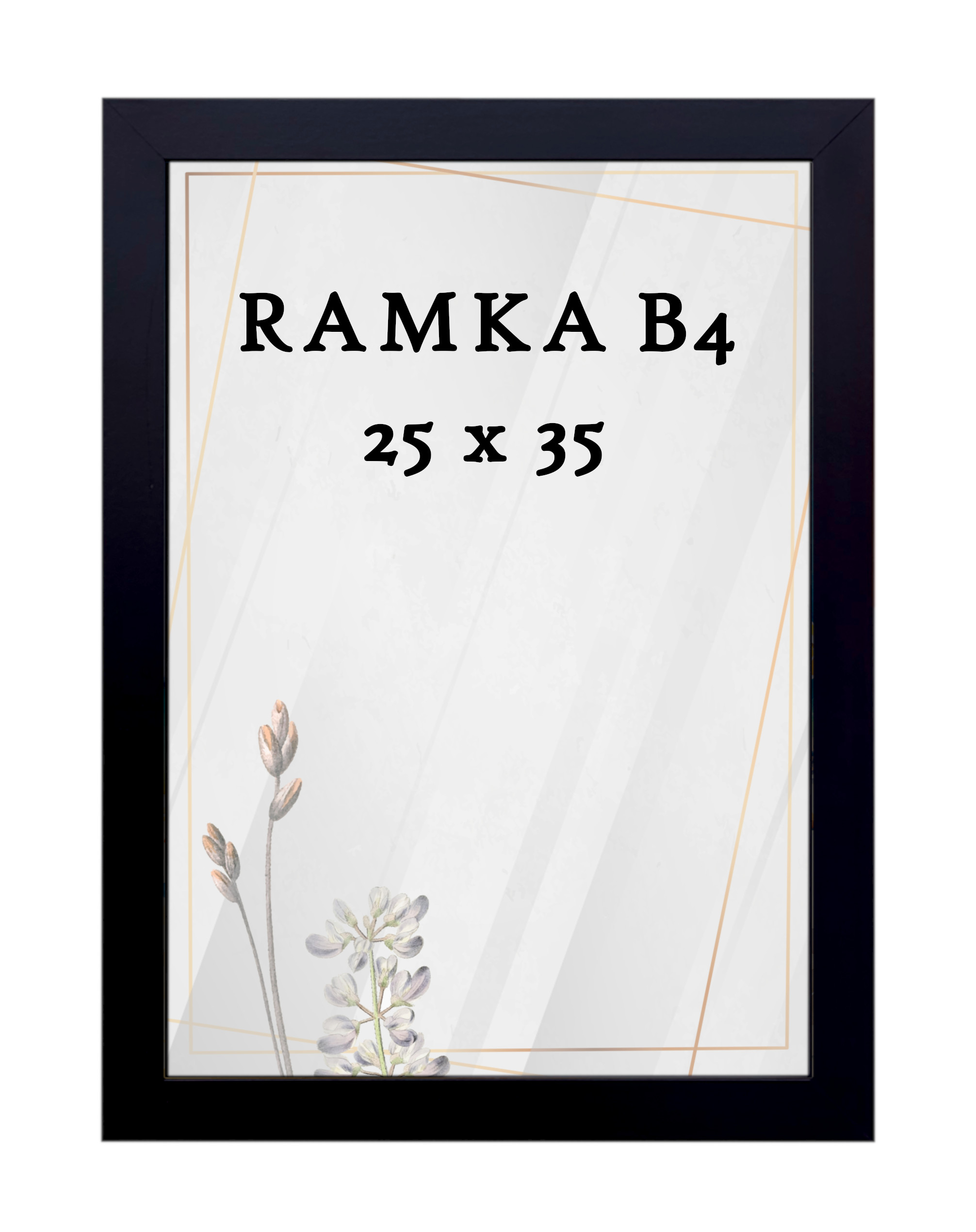 Ramka DAISY 25x35 (B4) CZARNA Ramka DAISY 25x35 (B4) CZARNA
