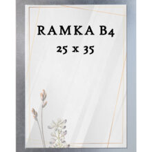 Ramka DAISY 25x35 (B4) SREBRNA Ramka DAISY 25x35 (B4) SREBRNA
