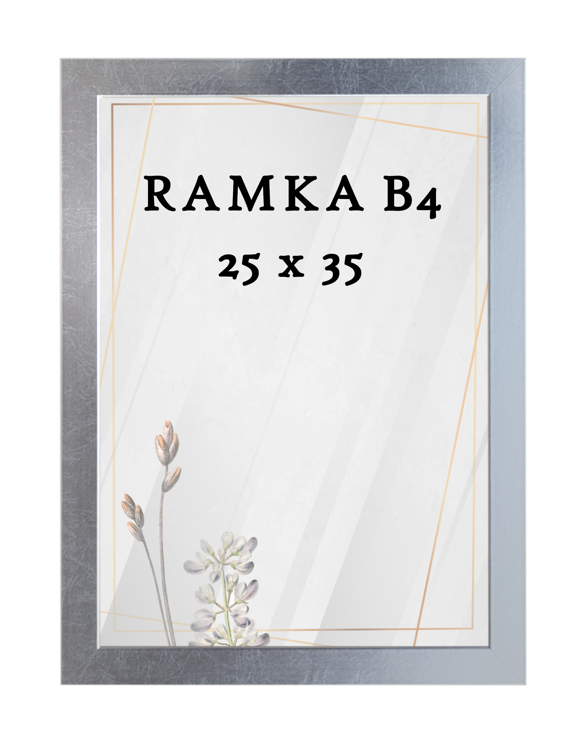 Ramka DAISY 25x35 (B4) SREBRNA Ramka DAISY 25x35 (B4) SREBRNA