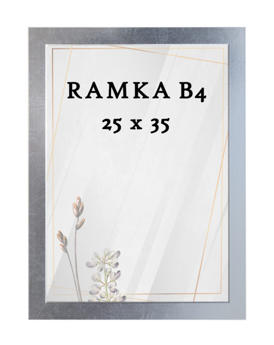 Ramka DAISY 25x35 (B4) SREBRNA Ramka DAISY 25x35 (B4) SREBRNA