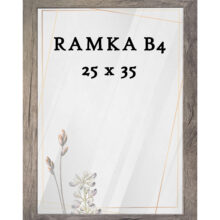 Ramka DAISY 25x35 (B4) SZARO-BRĄZOWA Ramka DAISY 25x35 (B4) SZARO-BRĄZOWA