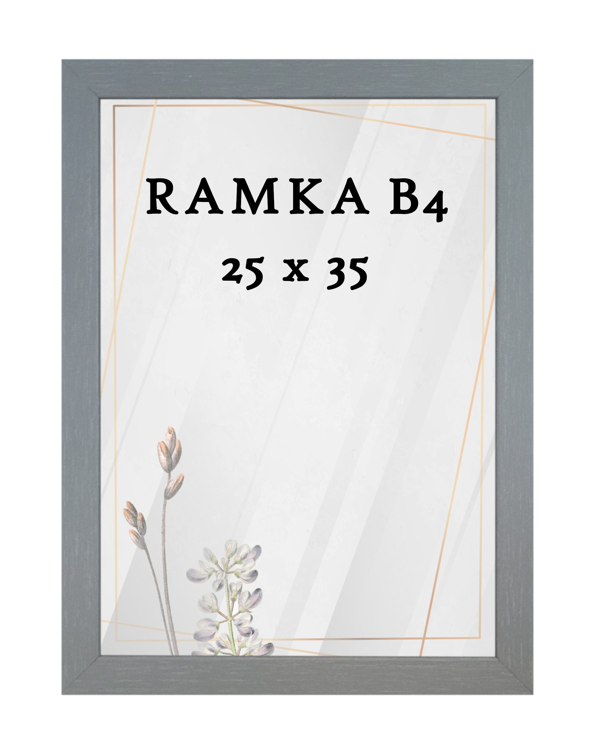Ramka DAISY 25x35 (B4) SZARA Ramka DAISY 25x35 (B4) SZARA