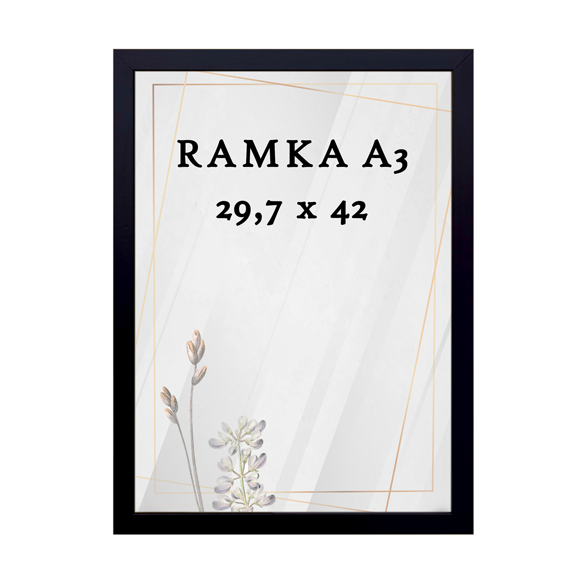 Ramka DAISY 29,7x42 (A3) CZARNA Ramka DAISY 29,7x42 (A3) CZARNA