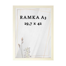 Ramka DAISY 29,7x42 (A3) KREMOWA Ramka DAISY 29,7x42 (A3) KREMOWA