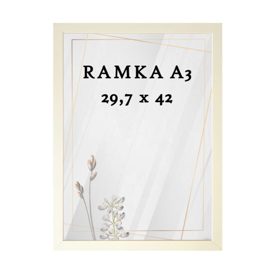 Ramka DAISY 29,7x42 (A3) KREMOWA Ramka DAISY 29,7x42 (A3) KREMOWA