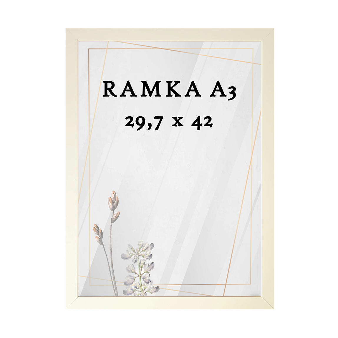 Ramka DAISY 29,7x42 (A3) KREMOWA Ramka DAISY 29,7x42 (A3) KREMOWA