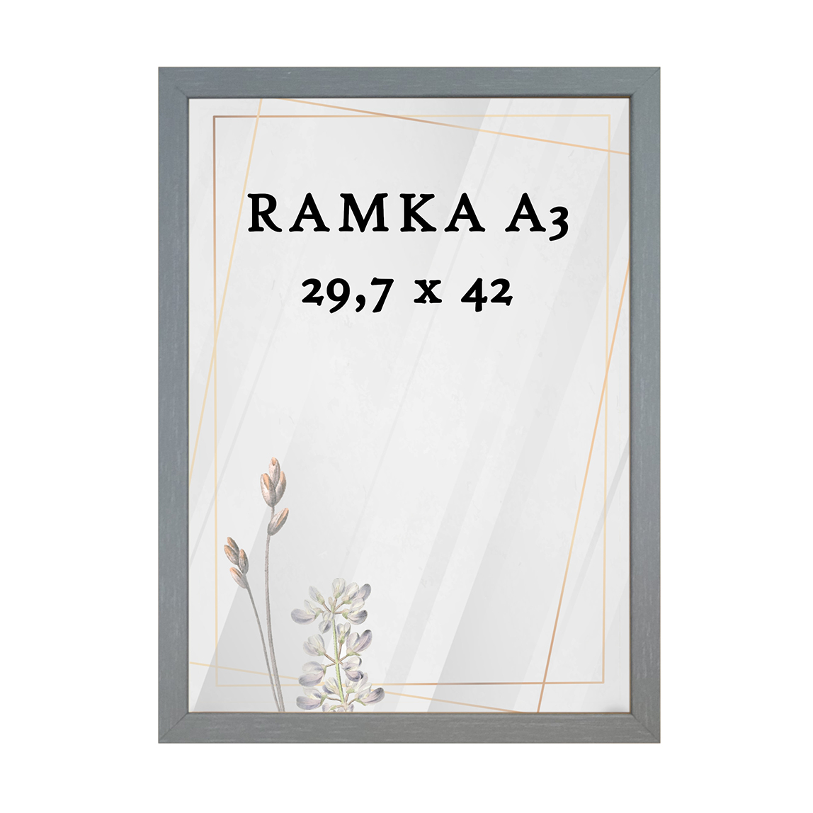 Ramka DAISY 29,7x42 (A3) SZARA Ramka DAISY 29,7x42 (A3) SZARA