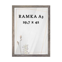 Ramka DAISY 29,7x42 (A3) SZARO-BRĄZOWA