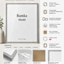 Ramka DAISY 50x60 POPIELATA Ramka DAISY 50x60 POPIELATA