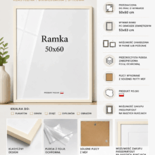 Ramka DAISY 50x60 KREMOWA Ramka DAISY 50x60 KREMOWA