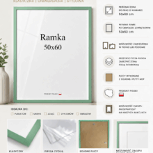 Ramka DAISY 50x60 MIĘTOWA Ramka DAISY 50x60 MIĘTOWA