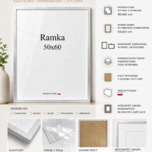 Ramka DAISY 50x60 SREBRNA Ramka DAISY 50x60 SREBRNA