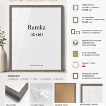 Ramka DAISY 50x60 SZARO-BRĄZOWA Ramka DAISY 50x60 SZARO-BRĄZOWA