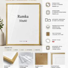 Ramka DAISY 50x60 ZŁOTA Ramka DAISY 50x60 ZŁOTA