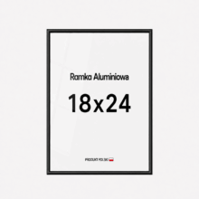 Ramka aluminiowa czarna 18x24 Ramka aluminiowa czarna 18x24