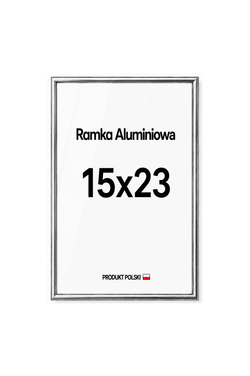 Ramka aluminiowa srebrna 15x23 Ramka aluminiowa srebrna 15x23