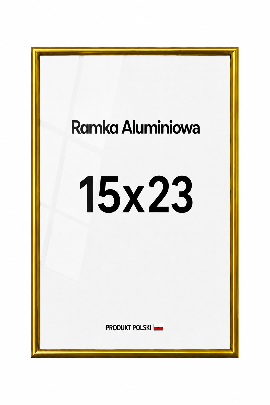 Ramka aluminiowa złota 15x23 Ramka aluminiowa złota 15x23