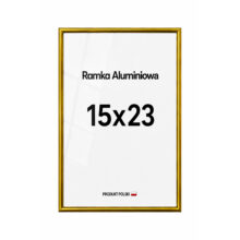 Ramka aluminiowa złota 15x23 Ramka aluminiowa złota 15x23