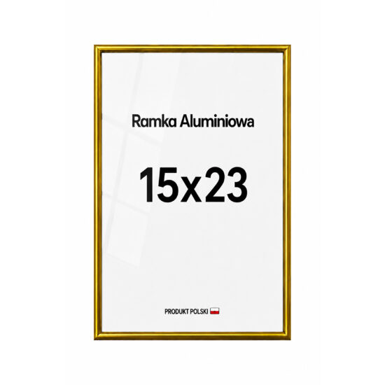 Ramka aluminiowa złota 15x23 Ramka aluminiowa złota 15x23