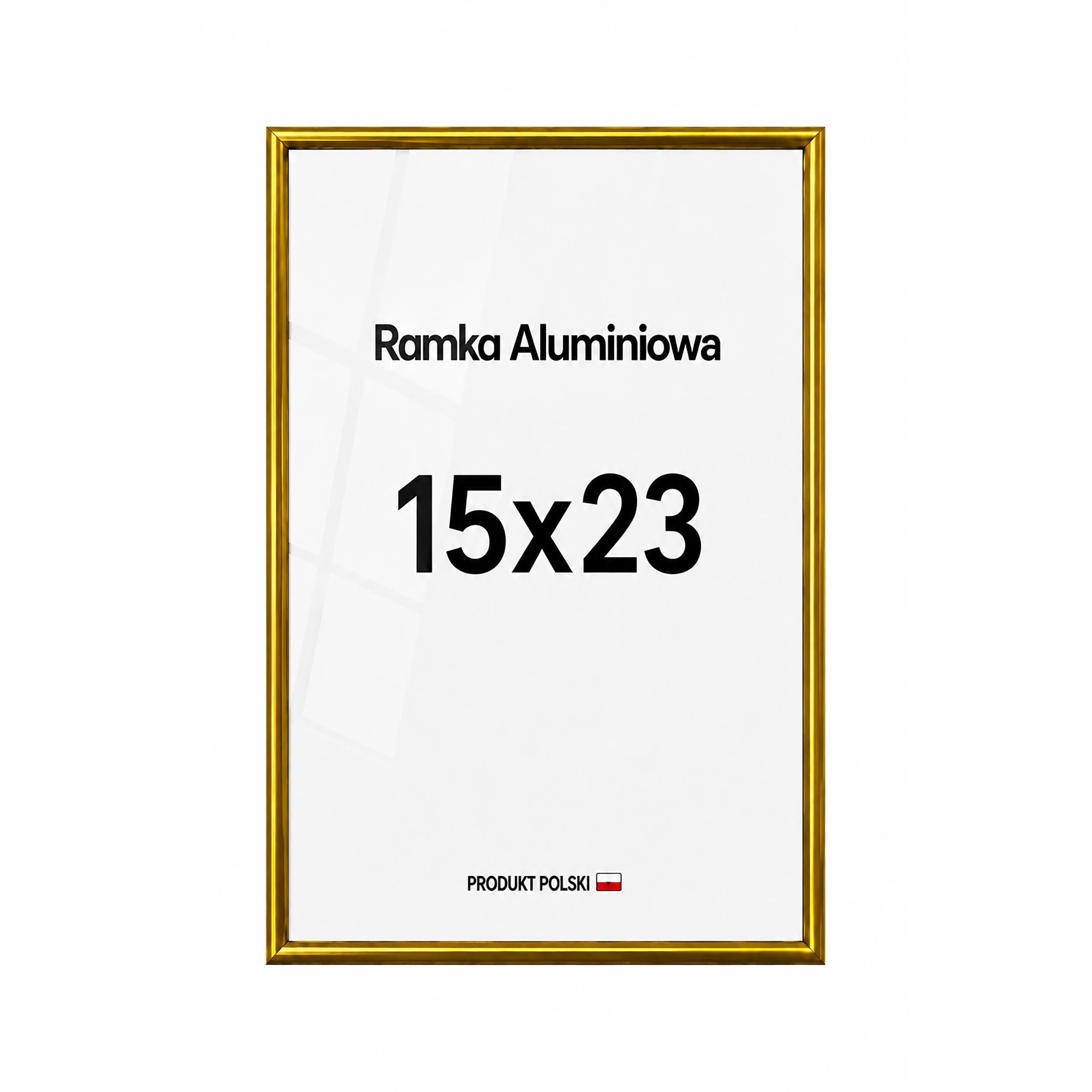 Ramka aluminiowa złota 15x23 Ramka aluminiowa złota 15x23