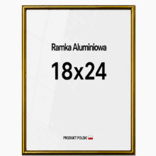 Ramka aluminiowa złota 18x24 Ramka aluminiowa złota 18x24