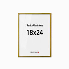 Ramka aluminiowa złota 18x24 Ramka aluminiowa złota 18x24