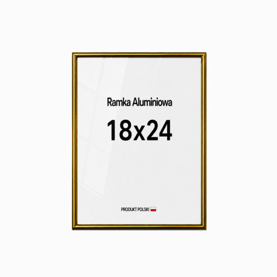 Ramka aluminiowa złota 18x24 Ramka aluminiowa złota 18x24