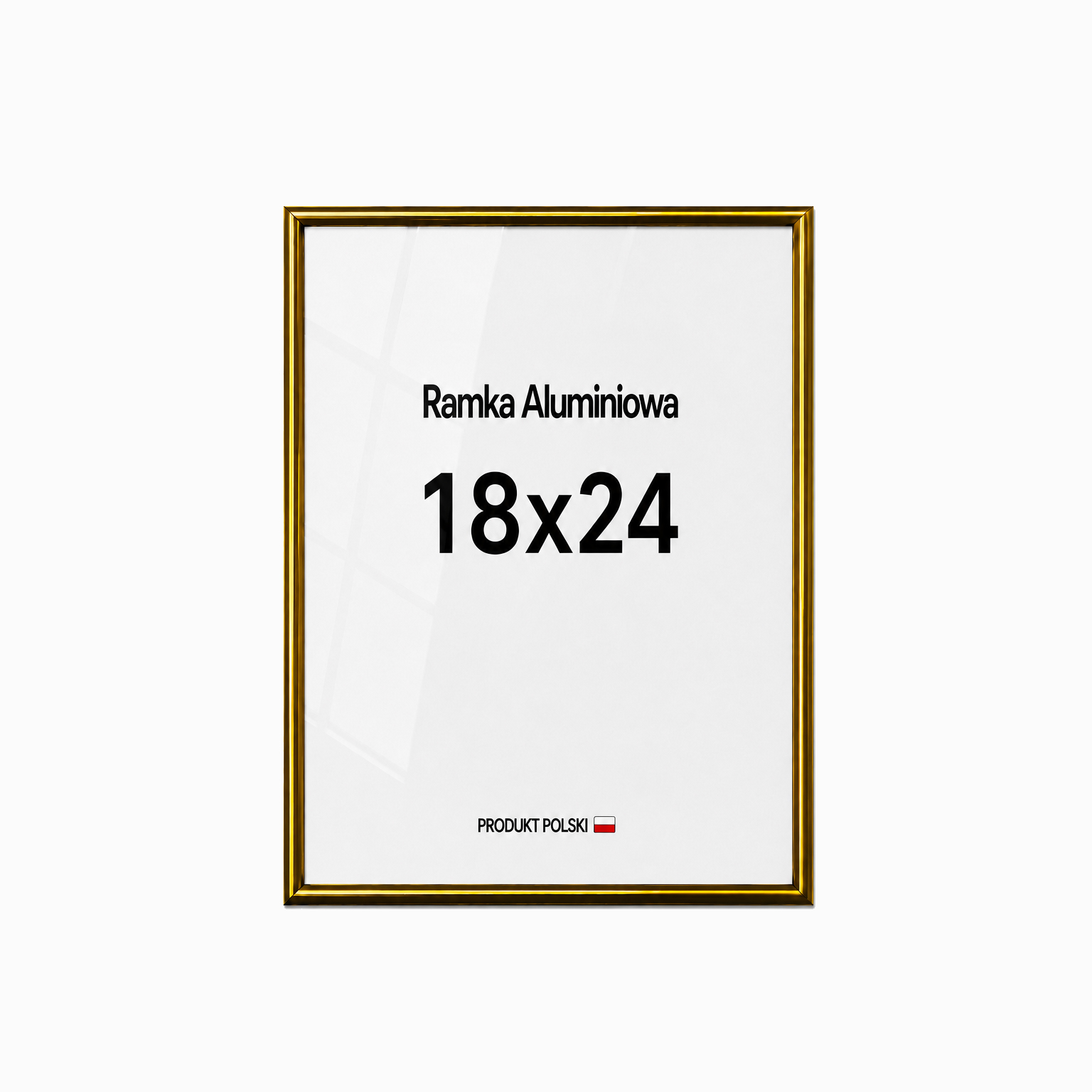 Ramka aluminiowa złota 18x24 Ramka aluminiowa złota 18x24