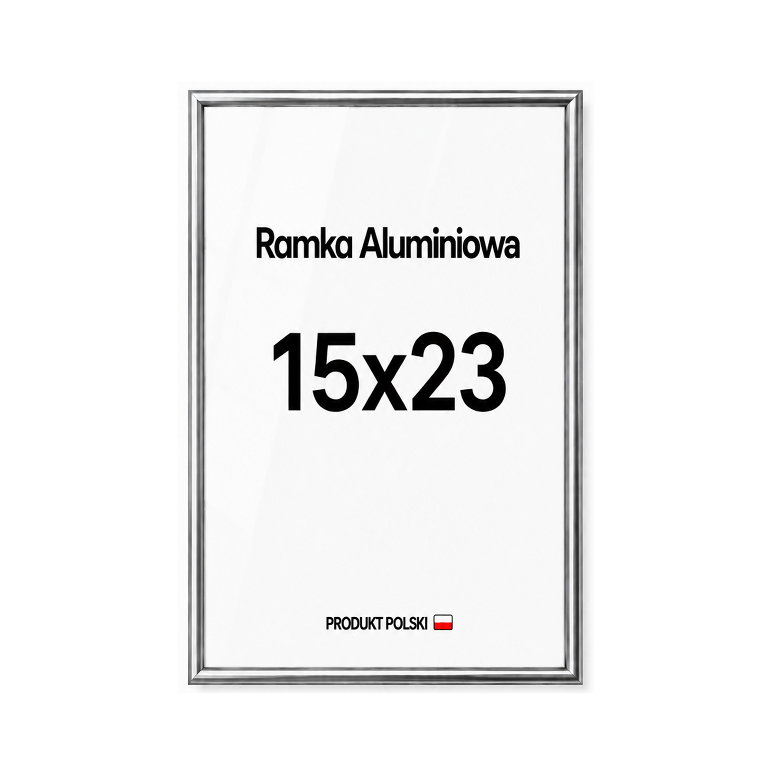 Ramka aluminiowa srebrna 15x23 Ramka aluminiowa srebrna 15x23